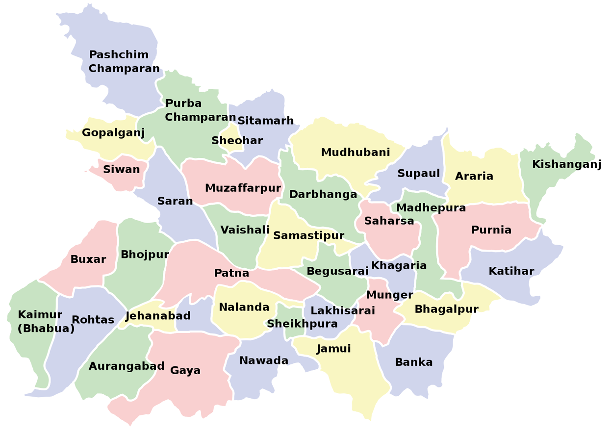 Bihar map